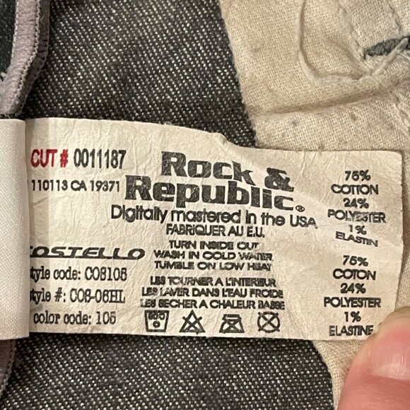 Rock and Republic Women's Rebellion Denim Jeans Size 27 - Picture 9 of 12